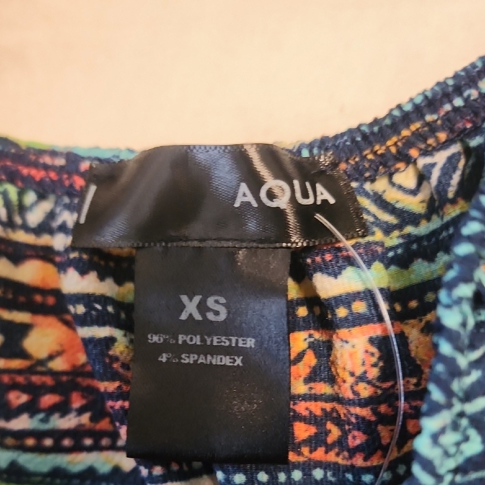 Aqua Multicolor Pattern Flutter Sleeve Maxi Sundress - Picture 6 of 11